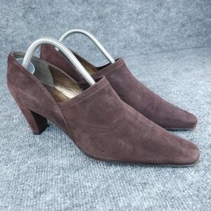 Stuart Weitzman Shoes Womens Size 10 B Brown Suede Pumps Heels Square Toe
